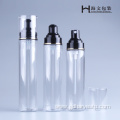 Cosmetic Plastic Bottle With Black Lotion Pump Dispenser